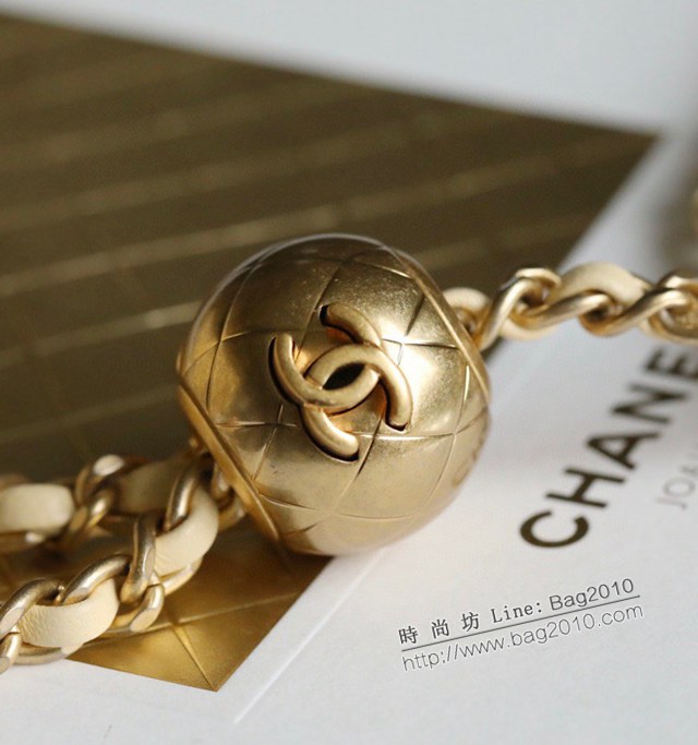 Chanel專櫃秋冬新色金球包小雞黃小羊皮口蓋包 香奈兒菱格紋小金球cf鏈條女包 djc5267